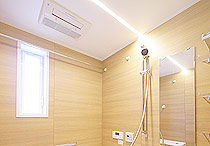 LED照明&節水シャワー設置の浴室